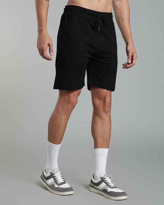 Men’s Premium Cotton Shorts  - Black