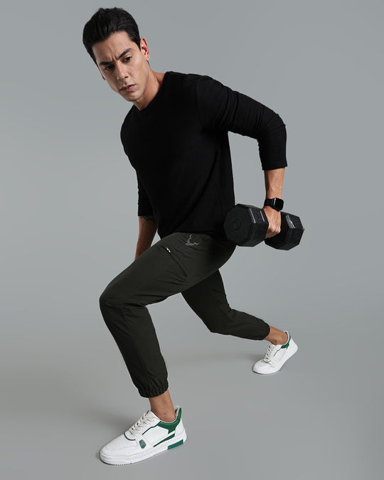 Stainproof Travel Joggers - Dark Green