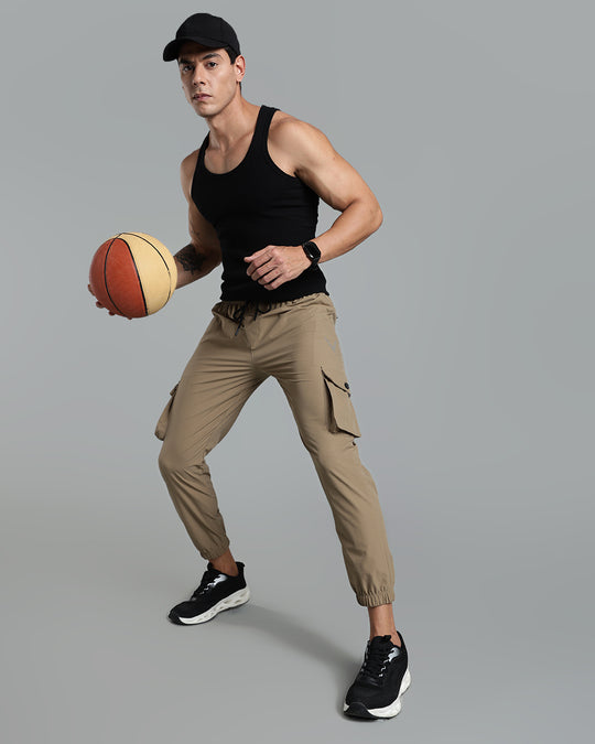 Stain-Proof Travel Cargo Pant - Khaki