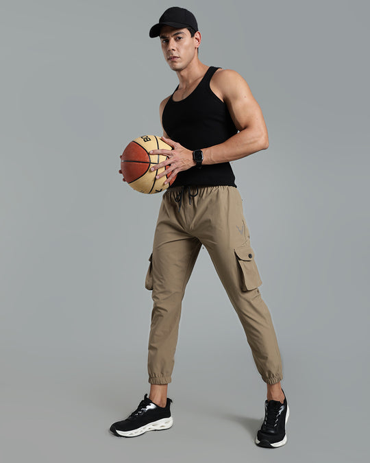 Stain-Proof Travel Cargo Pant - Khaki