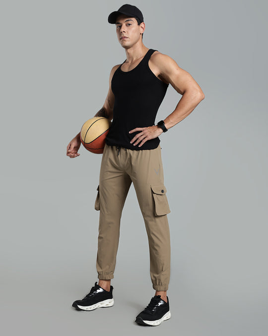 Stain-Proof Travel Cargo Pant - Khaki