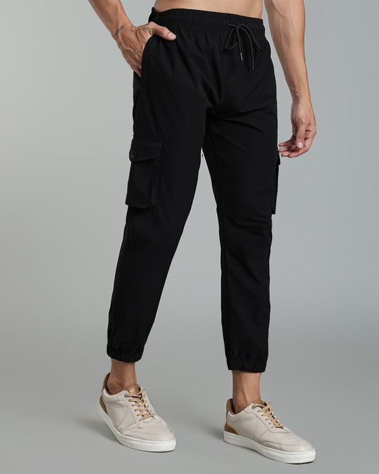 Stain-Proof Travel Cargo Pant - Black