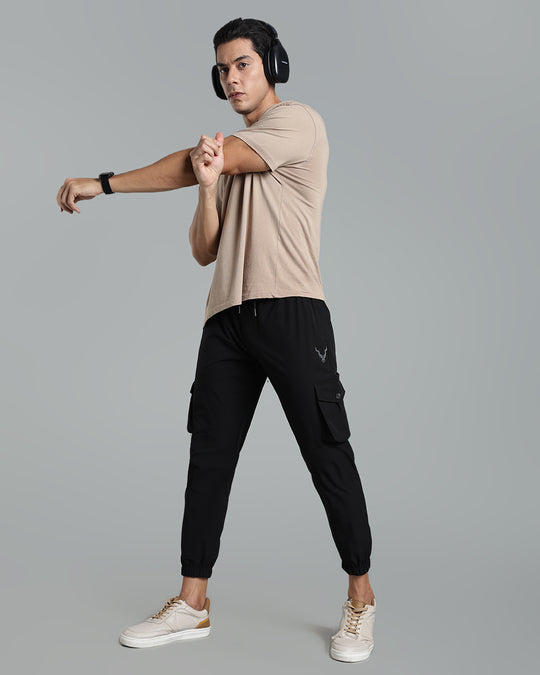 Stain-Proof Travel Cargo Pant - Black