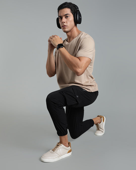 Stain-Proof Travel Cargo Pant - Black