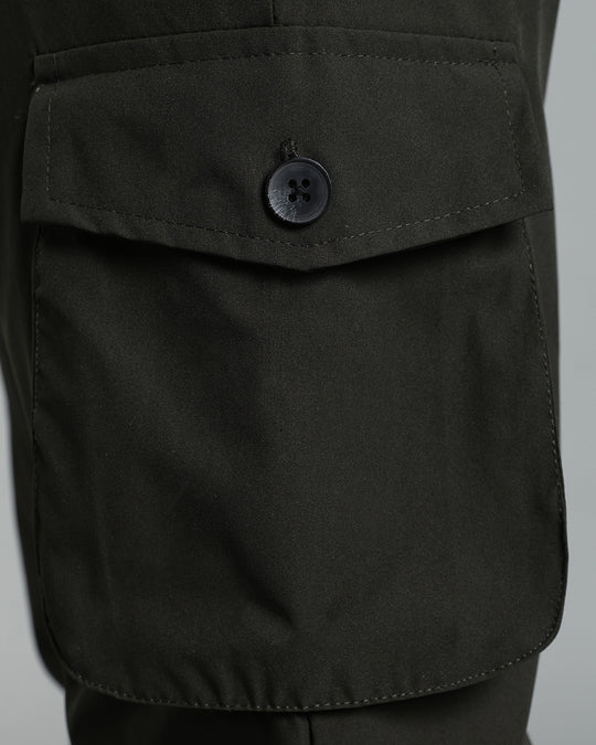 Stain-Proof Travel Cargo Pant - Dark Green