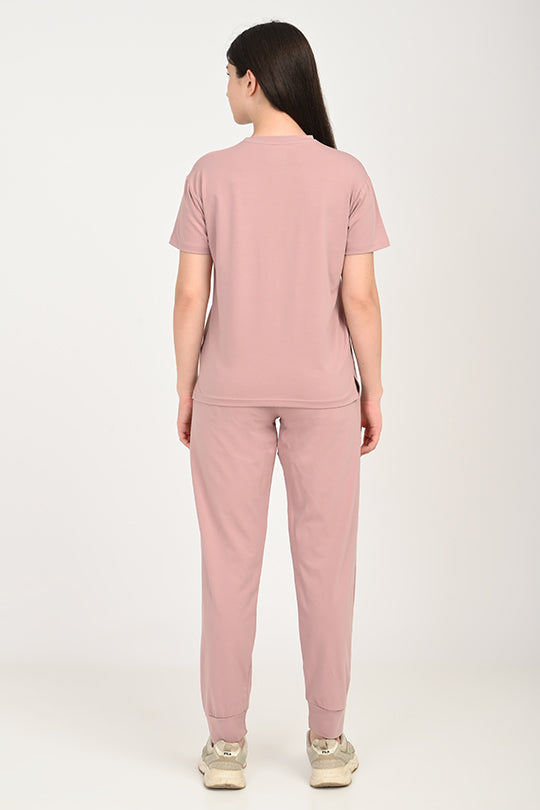 Anti Stain Cotton Dusky Rose Pyjama Set