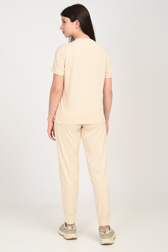 Anti Stain Cotton Cream Pyjama Set