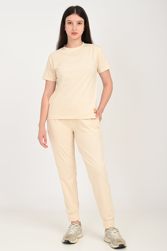 Anti Stain Cotton Cream Pyjama Set
