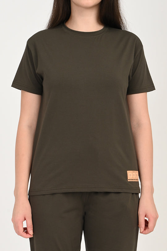 Anti Stain Cotton Olive Pyjama Set