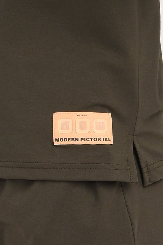 Anti Stain Cotton Olive Pyjama Set