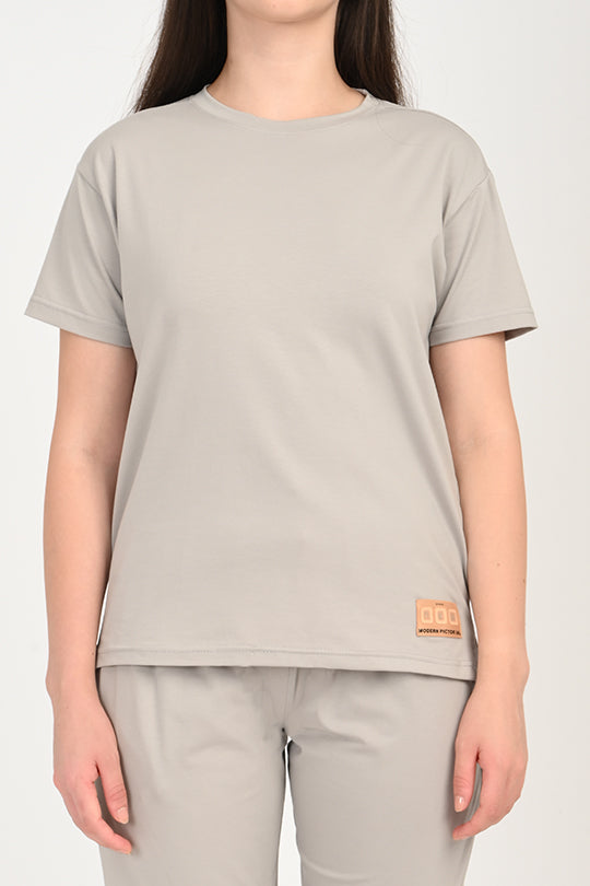 Anti Stain Cotton Grey Pyjama Set