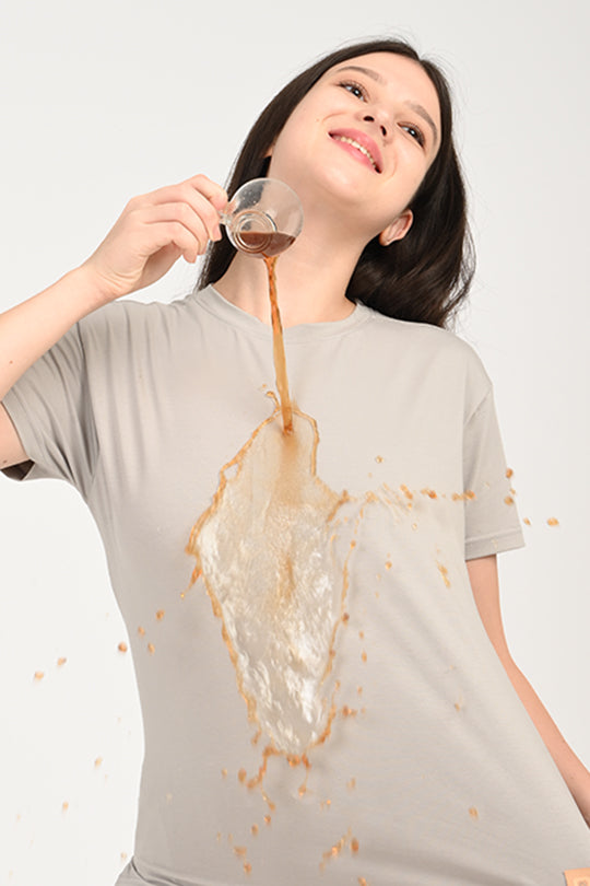 Anti Stain Cotton Grey Pyjama Set