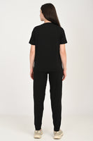 Anti Stain Cotton Black Pyjama Set