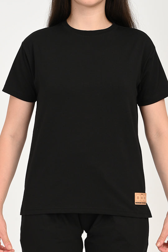 Anti Stain Cotton Black Pyjama Set