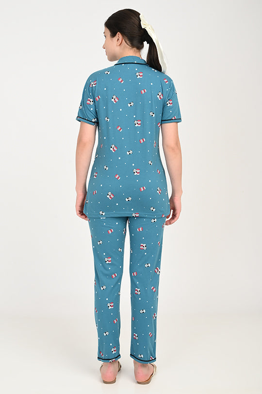 Anti Stain Cotton  Pyjama-V2 Set