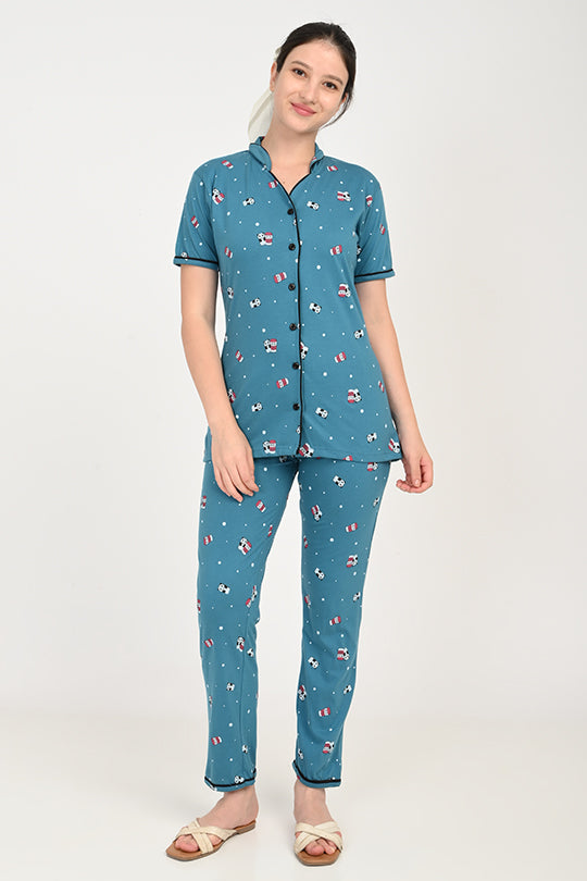 Anti Stain Cotton  Pyjama-V2 Set