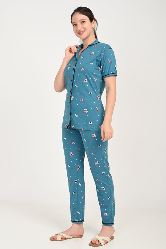 Anti Stain Cotton  Pyjama-V2 Set