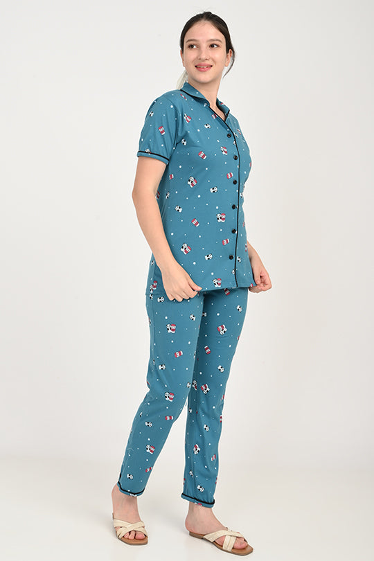 Anti Stain Cotton  Pyjama-V2 Set