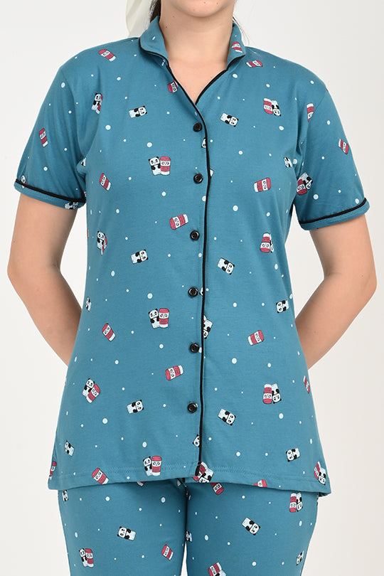 Anti Stain Cotton  Pyjama-V2 Set