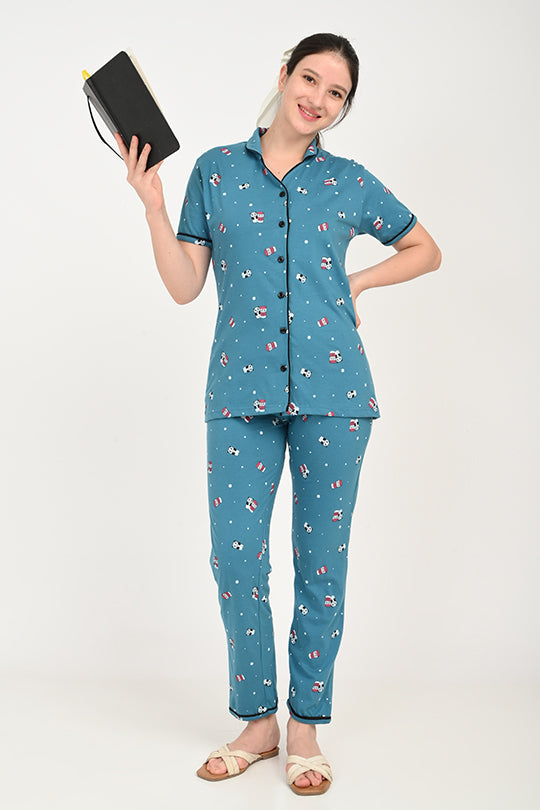 Anti Stain Cotton  Pyjama-V2 Set