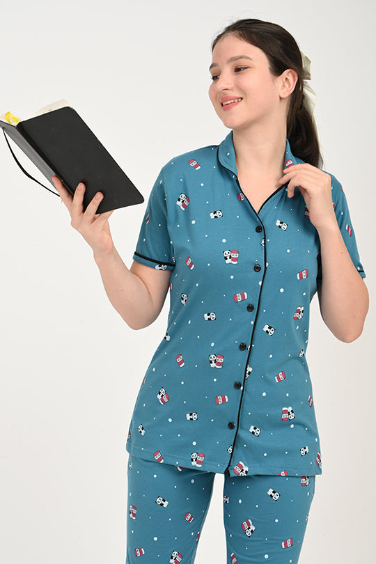 Anti Stain Cotton  Pyjama-V2 Set