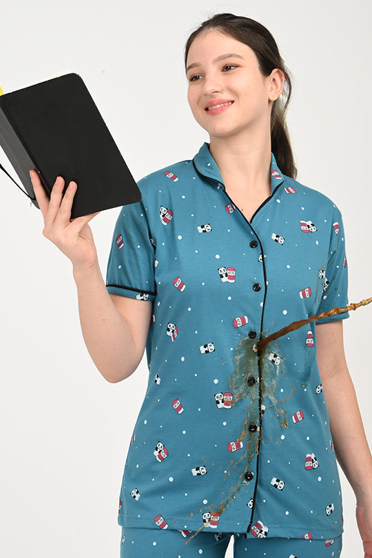 Anti Stain Cotton  Pyjama-V2 Set