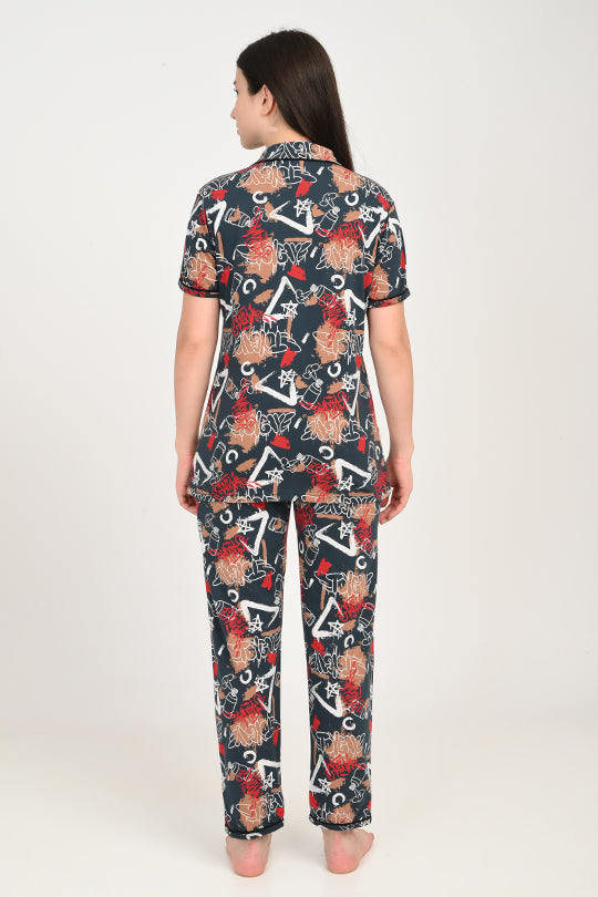 Anti Stain Cotton Pyjama-V2 Set