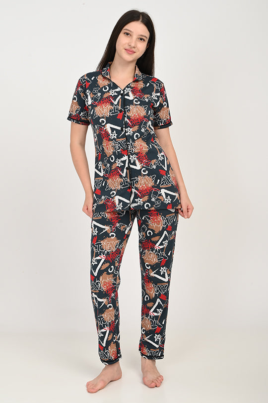 Anti Stain Cotton Pyjama-V2 Set