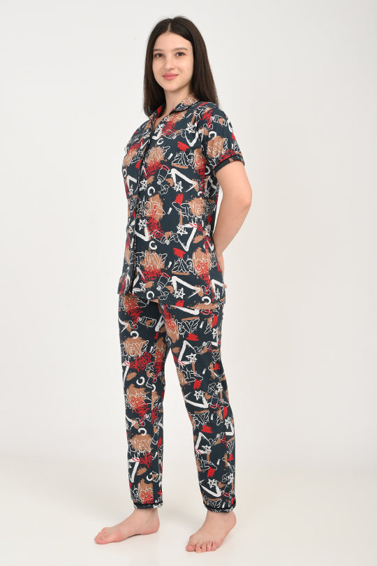 Anti Stain Cotton Pyjama-V2 Set