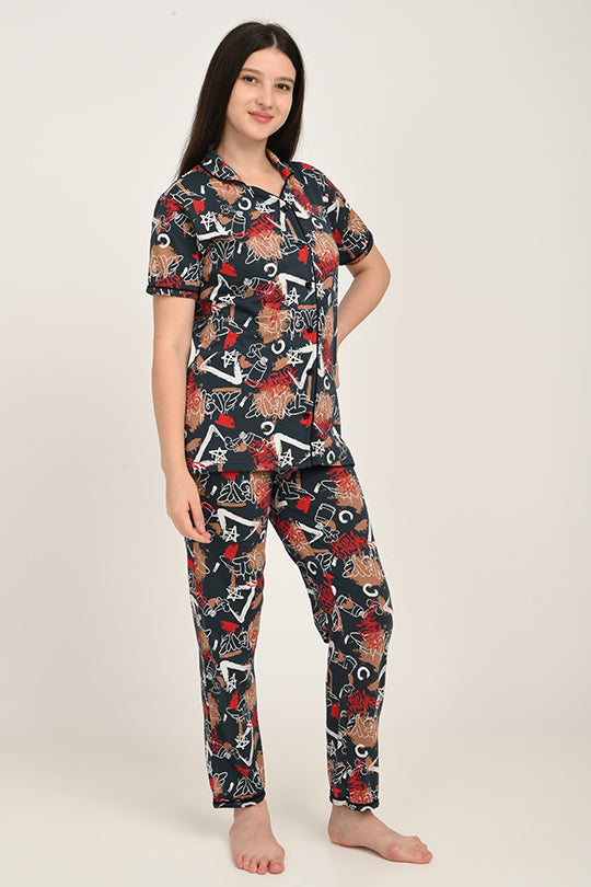 Anti Stain Cotton Pyjama-V2 Set