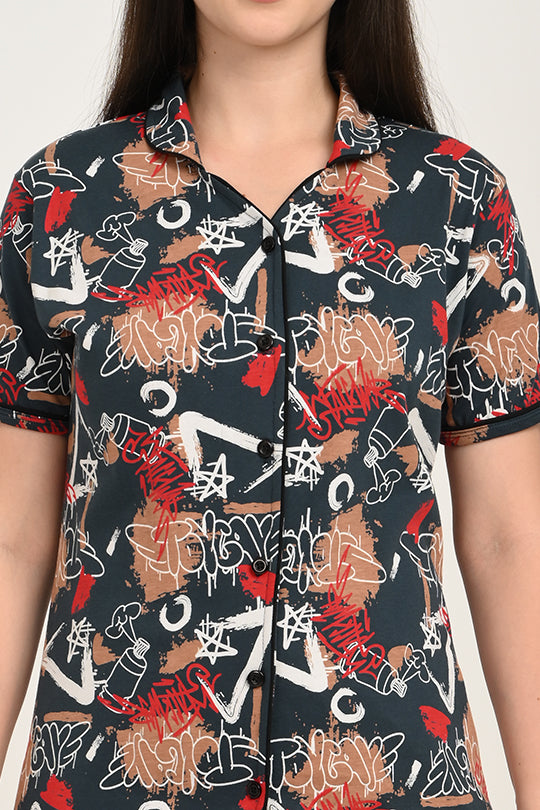 Anti Stain Cotton Pyjama-V2 Set