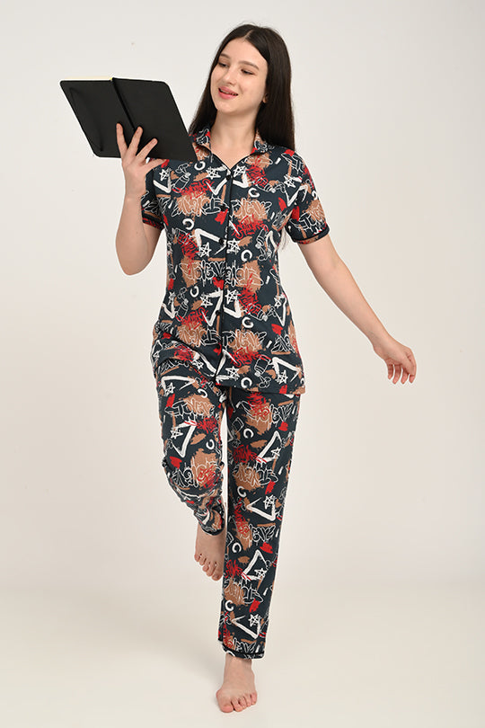 Anti Stain Cotton Pyjama-V2 Set