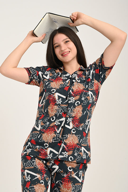 Anti Stain Cotton Pyjama-V2 Set