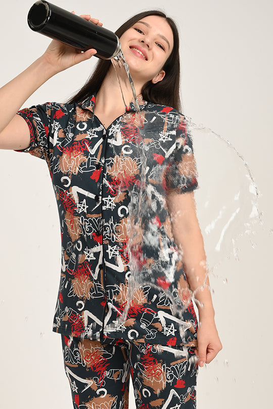 Anti Stain Cotton Pyjama-V2 Set