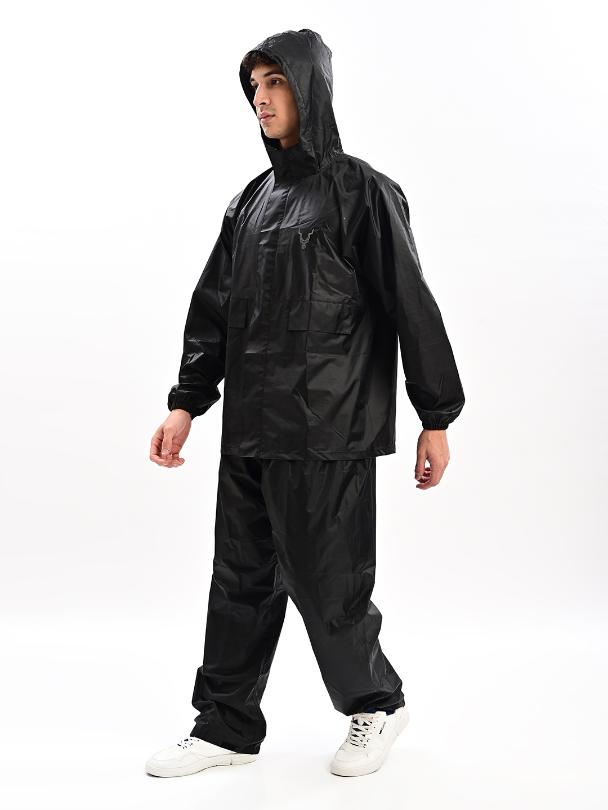 Addaxplay Premium Waterproof Raincoat - Black