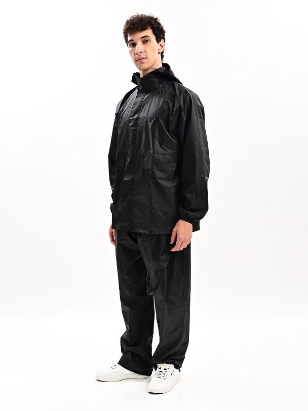 Addaxplay Premium Waterproof Raincoat - Black