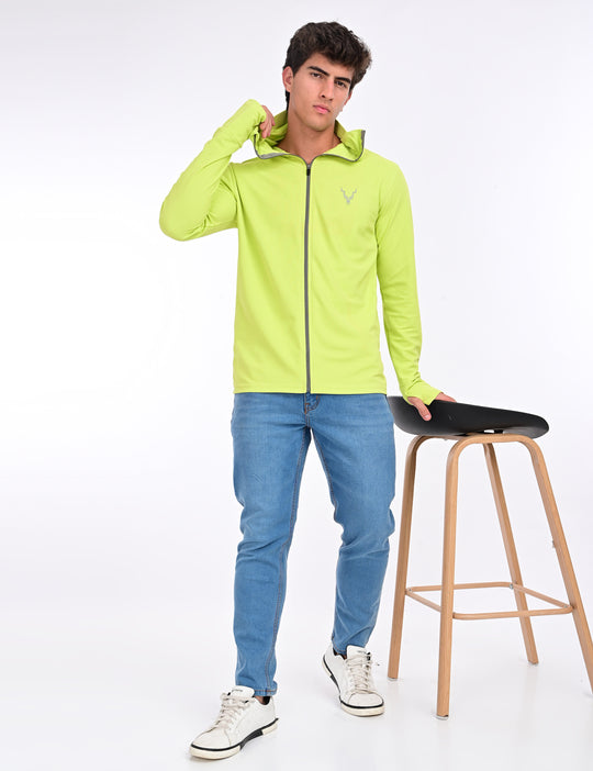 Men's Sunproof Jacket V2- Lime Green
