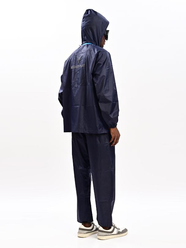 Addaxplay Premium Waterproof Raincoat - Navy
