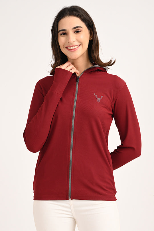 Sunproof Maroon Jacket-V2