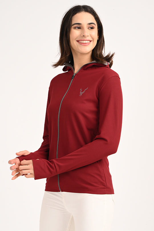 Sunproof Maroon Jacket-V2