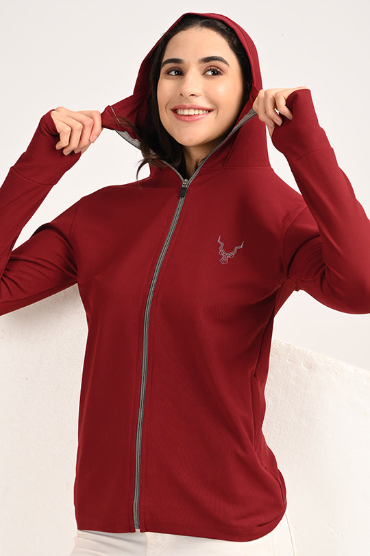 Sunproof Maroon Jacket-V2