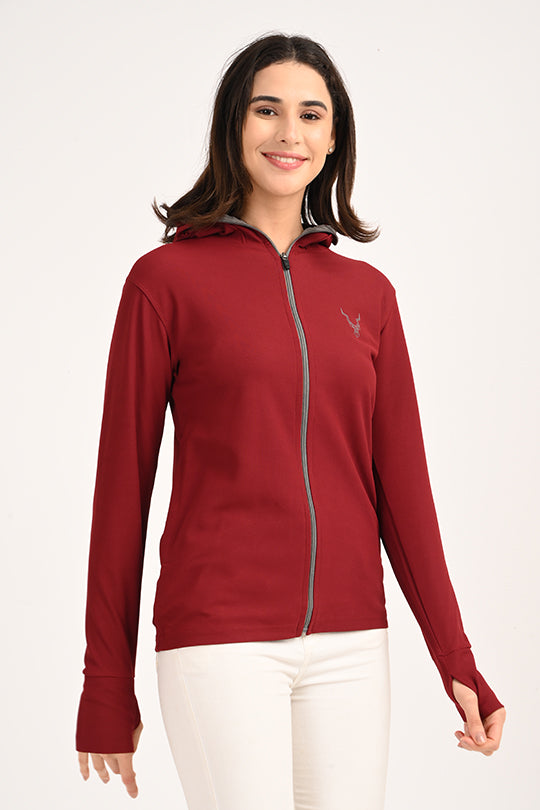 Sunproof Maroon Jacket-V2