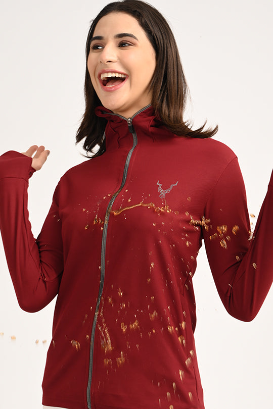 Sunproof Maroon Jacket-V2