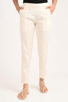 Anti Stain All Day Cream Cotton Lycra Pant