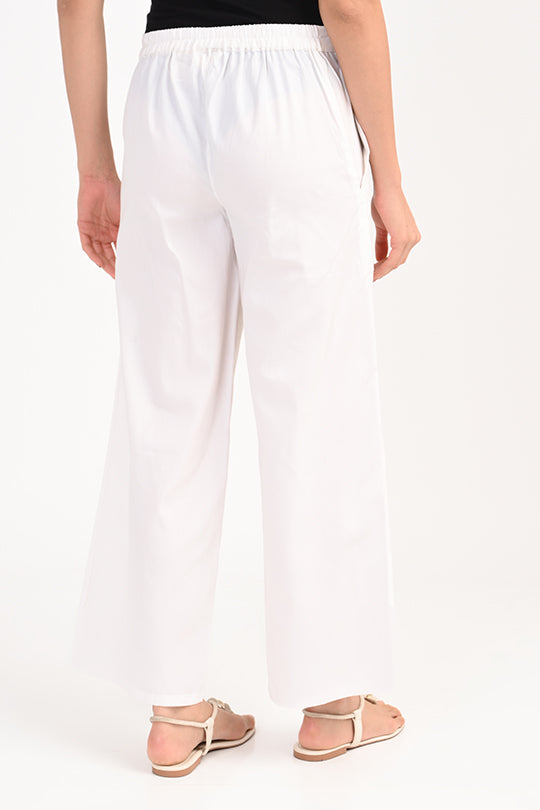 Anti Stain White Palazzo pant