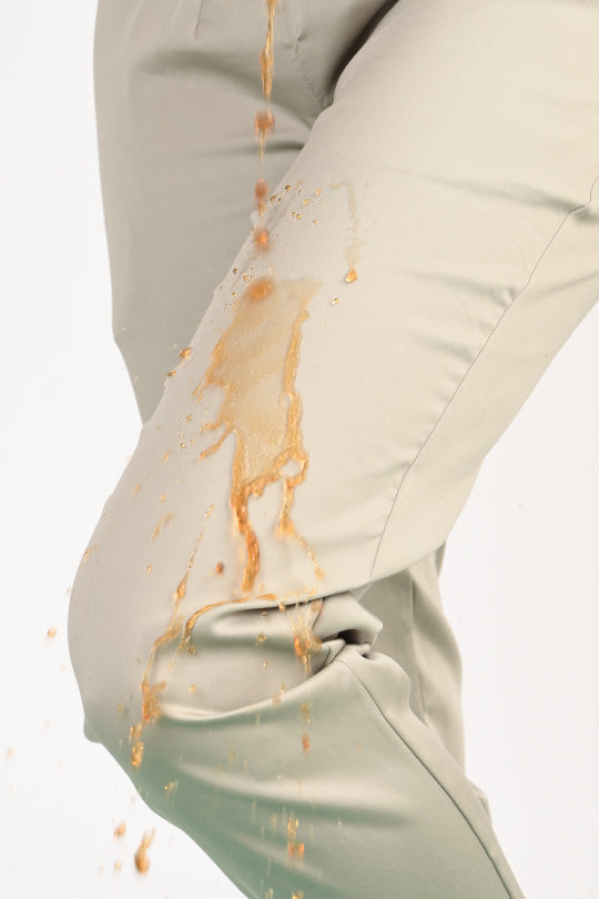 Stain Proof Light Grey Cotton Lycra Pant