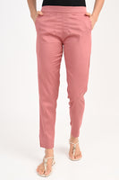 Anti Stain All Day Turkish Pink Cotton Lycra Pant