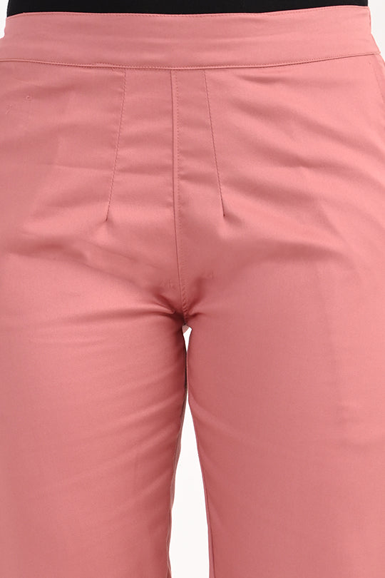 Stain Proof Turkish Pink Cotton Lycra Pant