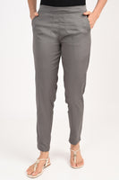 Anti Stain All Day Dark Grey Cotton Lycra Pant