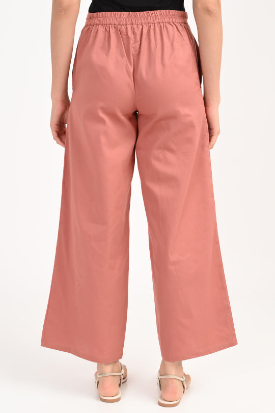Anti Stain Dusky Rose Palazzo pant